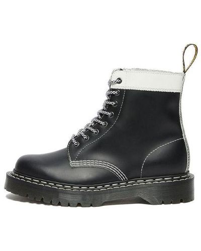Dr. Martens 1460 Pascal Bex Leather Contrast Lace Up Boots - Black