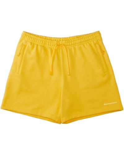 adidas Originals X Pharrell Williams Crossover Casual Breathable Solid Color Sports Shorts Yellow