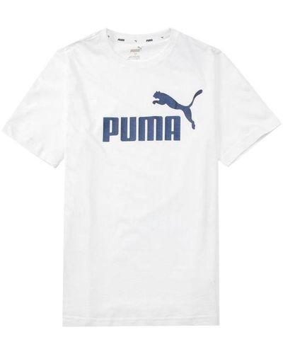 PUMA Ess+ Logo Execution T-shirt - White