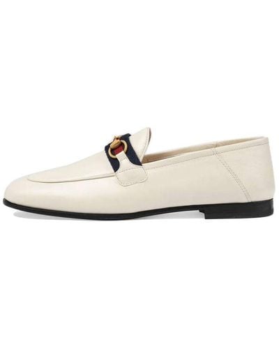 Gucci Loafer With Web - White