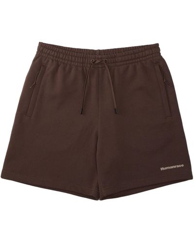 adidas Originals X Pharrell Williams Crossover Casual Breathable Solid Color Sports Shorts Brown