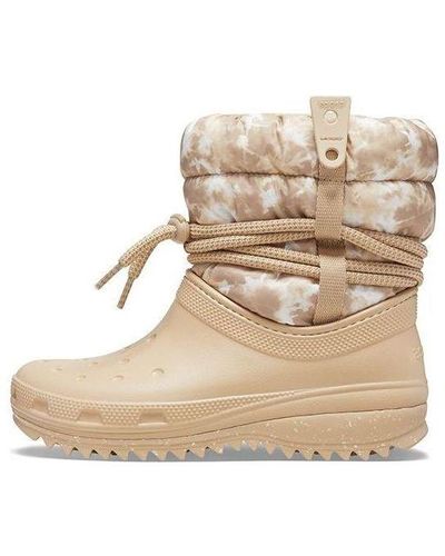 Crocs™ Classic Neo Puff Luxe Boots - Natural