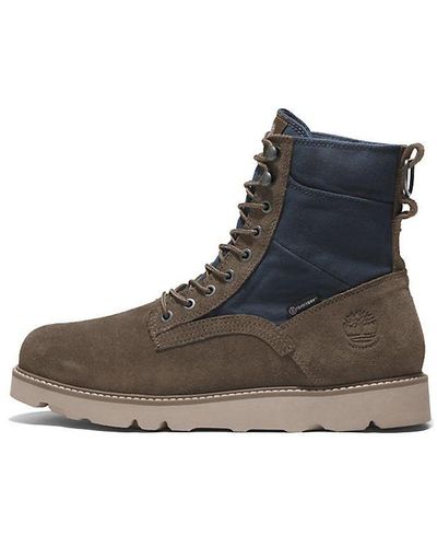 Timberland Vibram Waterproof Leather And Fabric Boots - Brown