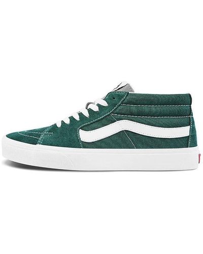Vans Sk8-mid Classic Mid-top Casual Skate Shoes - Green