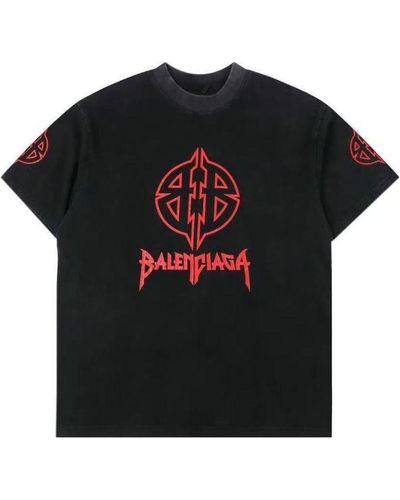 Balenciaga Metal Bb Stencil T-shirt - Black