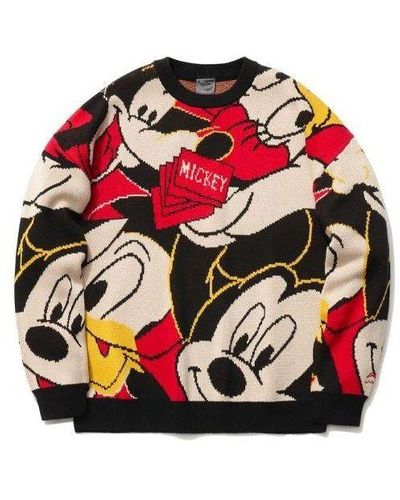 Li-ning X Disney Graphic Crew Neck Sweater - Red