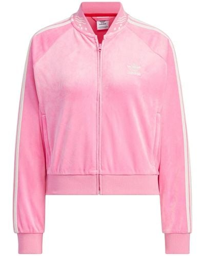 adidas Originals Velour Sst Track Suit Track Top - Pink