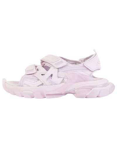 Balenciaga Track Clear Sole Sandals - Pink