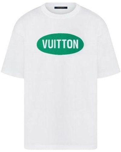 Louis Vuitton Ss22 Alphabet Pattern Printing Short Sleeve T-shirt - Green