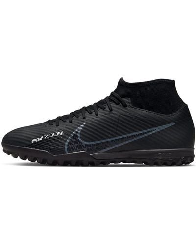 Nike Mercurial Superfly 9 Academy Turf High-top Football Shoes - Black