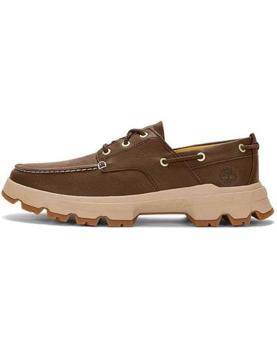 Timberland Greenstride Originals Ultra Leather Boat Shoes - Brown