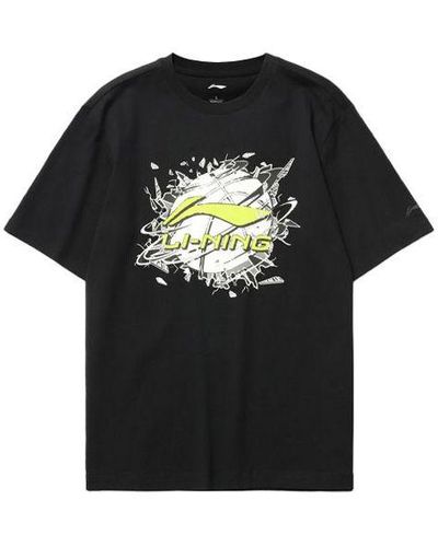 Li-ning Hoops Graphic Loose Fit T-shirt - Black