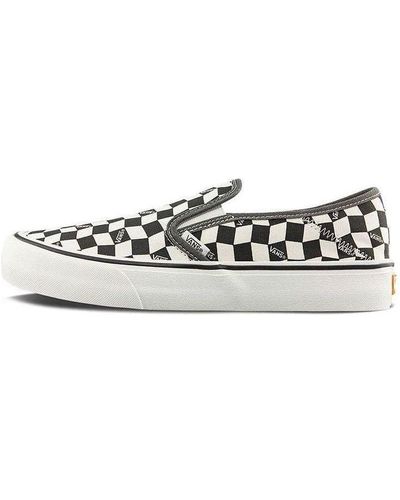 Vans Slip-on Vr3 Sf Low Tops Casual Skateboarding Shoes Black White