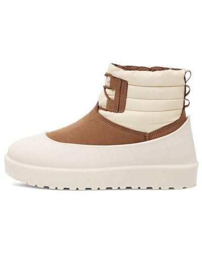 UGG Classic Mini Lace-up Weather Boot - Natural