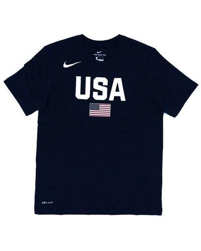 Nike World Cup Dream Team Quick Dry Short Sleeve Navy Dark - Blue