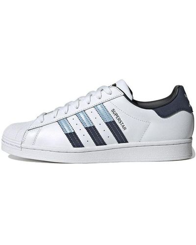 Adidas Superstar Blue Sneakers for Men - Up to 50% off | Lyst