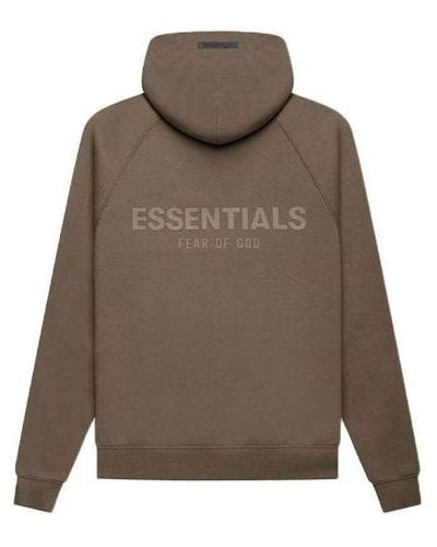 Fear Of God Fw21 Pullover Logo Hoodie - Brown