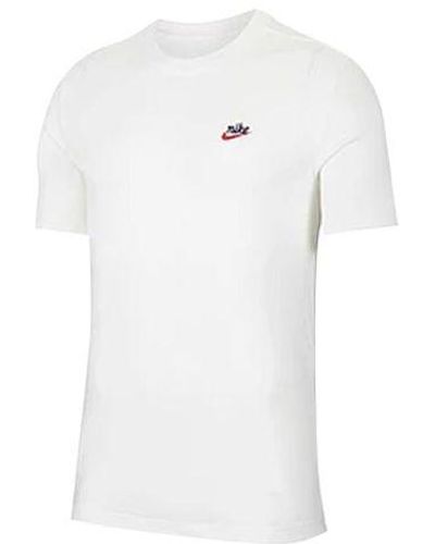 Nike Sportswear Heritage Small Logo Solid Color Short Sleeve - White