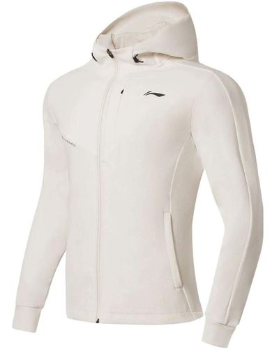 Li-ning Training Logo Printing Jacket - White