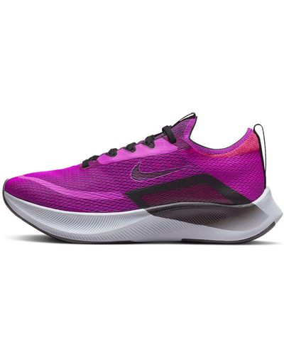 Nike Nke Zoom Fly 4 Sneakers Sneakers Running Shoes Ct2401 - Purple