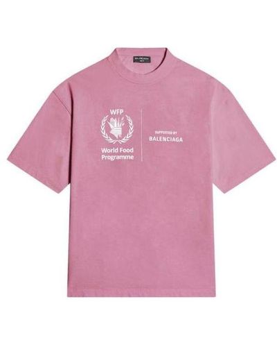 Balenciaga X Wfp T-shirt Medium Fit - Pink