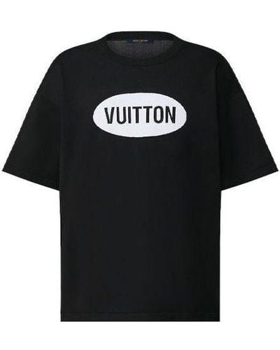 Louis Vuitton Round Neck Short Sleeve - Black