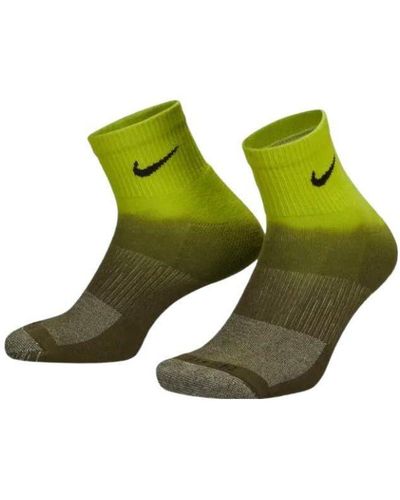 Nike Everyday Plus Cushioned Ankle Socks Logo 2 - Green