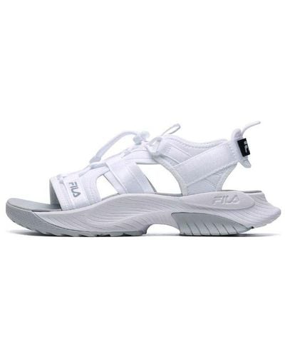 Fila Athletics Velcro Outdoor Open Toe Flat Heel Fashion Sports Sandals - White