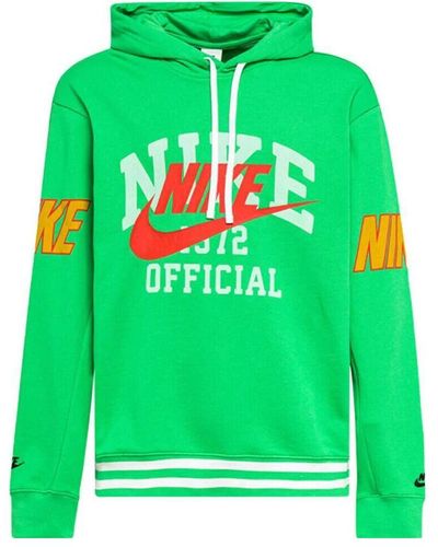 Nike Sportswear French Terry Pullover Hoodie - Green