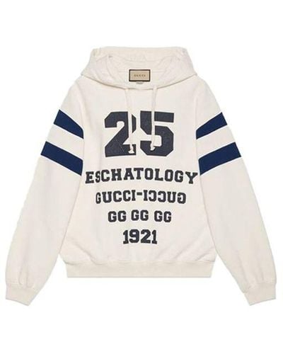 Gucci Fw21 1921 Series Alphabet Printing Pattern Long Sleeves - White