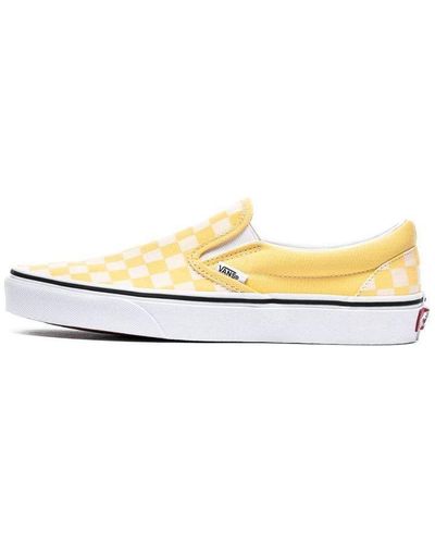 Vans Checkerboard Classic Slip-on Sneakers - White