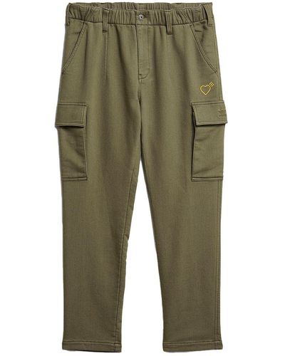 adidas Originals X Human Made Crossover Embroidered Logo Multiple Pockets Sports Pants - Green