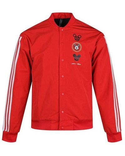 adidas Neo X Disney Crossover Printing Casual Sports Jacket - Red