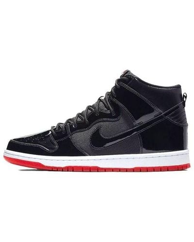 Nike Sb Zoom Dunk High Tr Qs 'bred' Shoes - Black