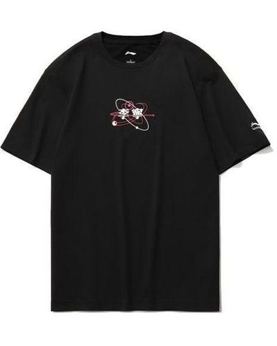 Li-ning Graphic Loose Fit Short Sleeve T-shirt - Black