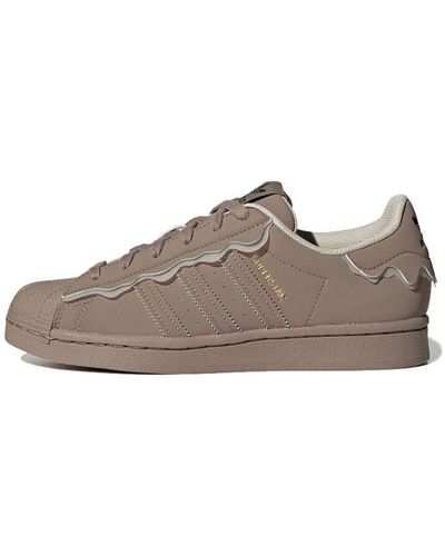 Adidas superstar grey shop two clear orange