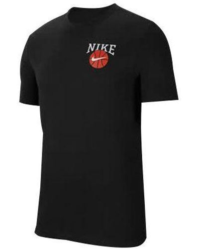 Nike Dri-fit Dunk Basketball Printing Short Sleeve - Black