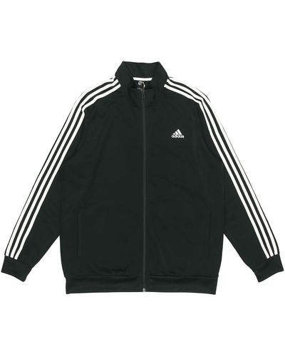 adidas 3s Tt Tric Stripe Sports Stand Collar Jacket Autumn - Black