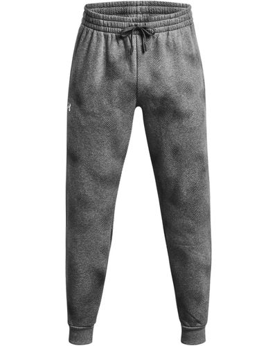Under Armour Rival Fleece Printed sweatpants - Gray