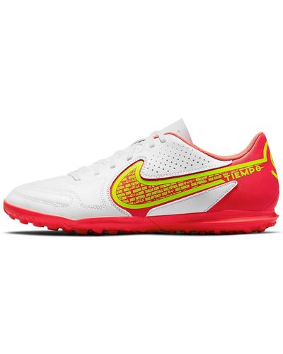 Nike Legend 9 Club Tf Turf Sports Shoes White - Red