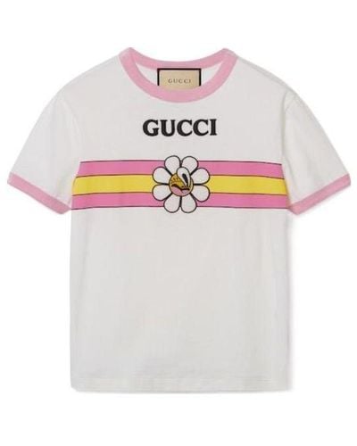 Gucci Cotton Jersey Printed T-shirt - White