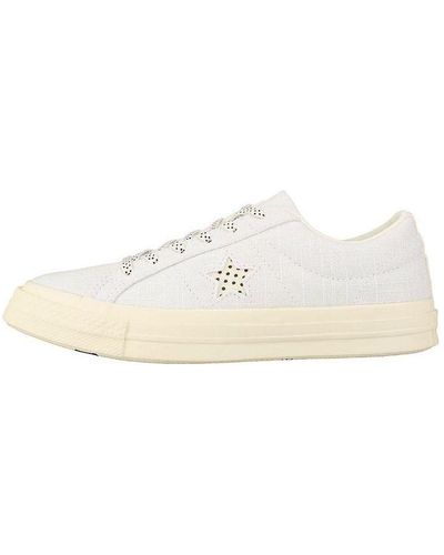 Converse One Star Ox Non-slip Breathable Low Tops Casual Shoe - White
