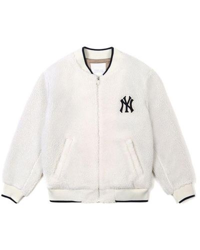 MLB New York Yankees Lambs Wool Jacket White