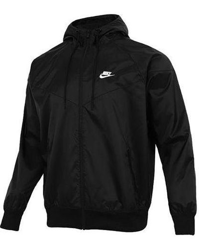 Nike Sportswear Windrunner Sports Training Hooded Woven Jacket - Black