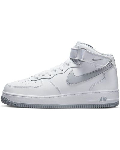 Nike Air Force 1 Mid "white/grey" Shoes