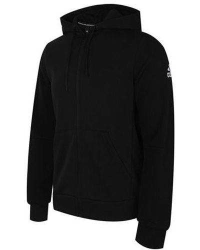 adidas Mh Plain Fz Hooded Jacket - Black