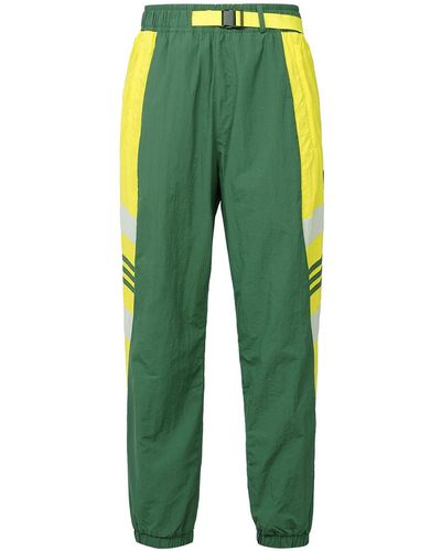 adidas Ub Pnt Wv Cb Contrast Color Stitching Casual Sports Long Pants - Green