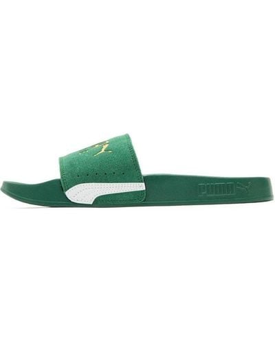 PUMA Leadcat 2.0 Suede Classic Sandals - Green