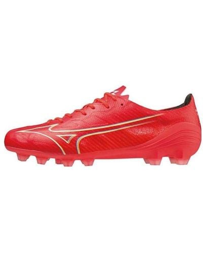 Mizuno Alpha Pro Coral Football Cleats - Red