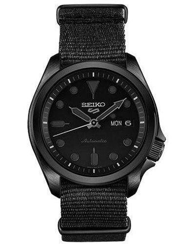 Seiko No. 5 Series Automatic Mechanical Waterproof Watch - Black